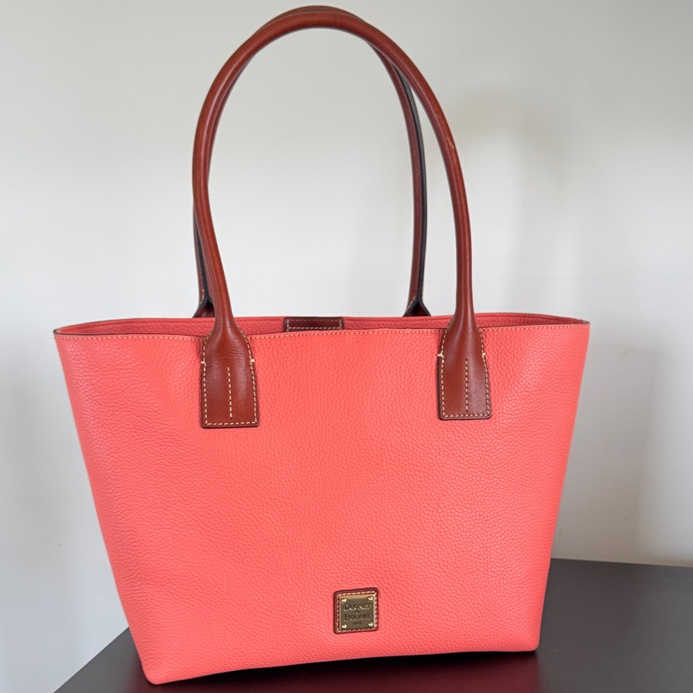 Dooney & Bourke Coral Pebbled Leather Tote